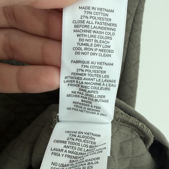 Rhone Vest Mens Small Green Gramercy Quilted Cotton Full Zip Classic Fit Golf - Picture 9 of 12